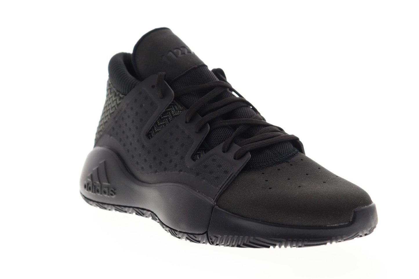 Pro Vision BB9303 Mens Black Canvas Mid Top Athletic Gym Basketball Shoes