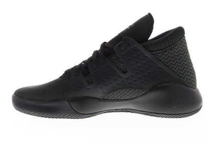 Pro Vision BB9303 Mens Black Canvas Mid Top Athletic Gym Basketball Shoes