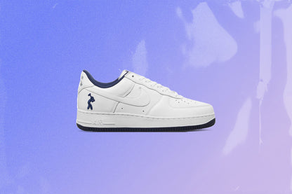 Lil Yachty Force 1 Low 'Concrete Boys' - White/Midnight Navy/Dark Powder Blue