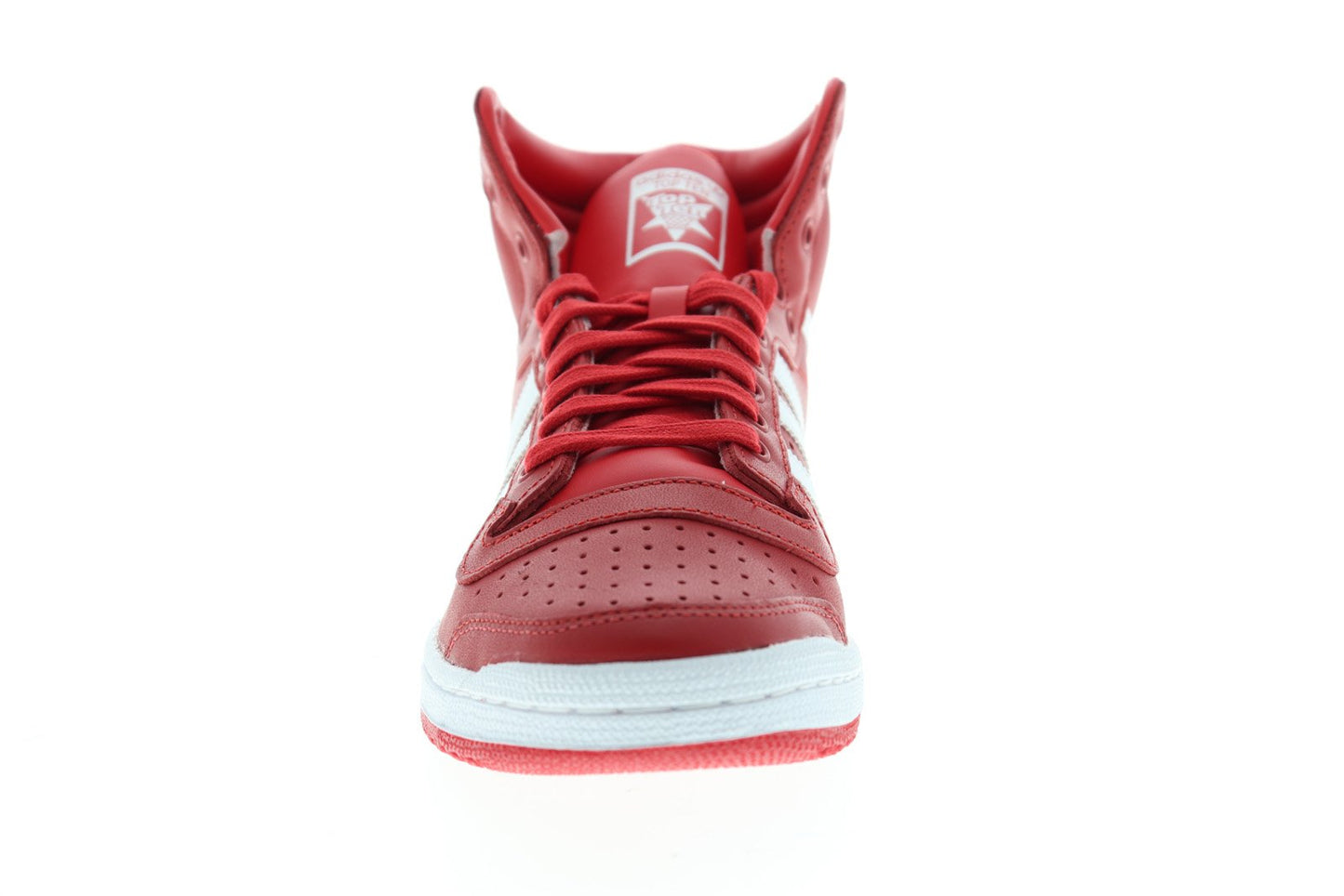 Top Ten HI EF2518 Mens Red Leather High Top Lifestyle Sneakers Shoes