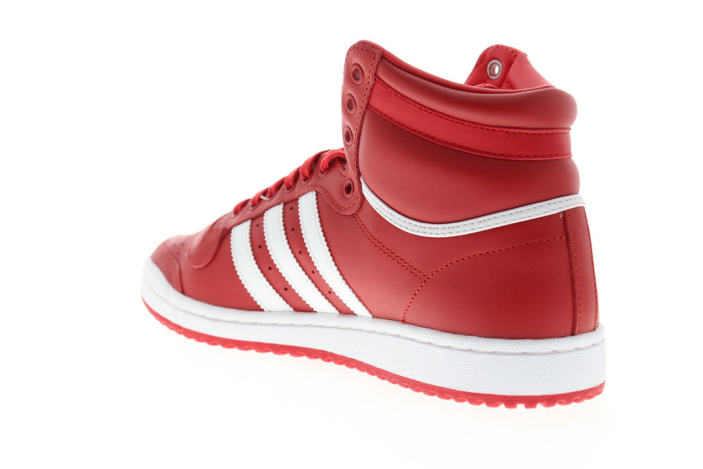 Top Ten HI EF2518 Mens Red Leather High Top Lifestyle Sneakers Shoes