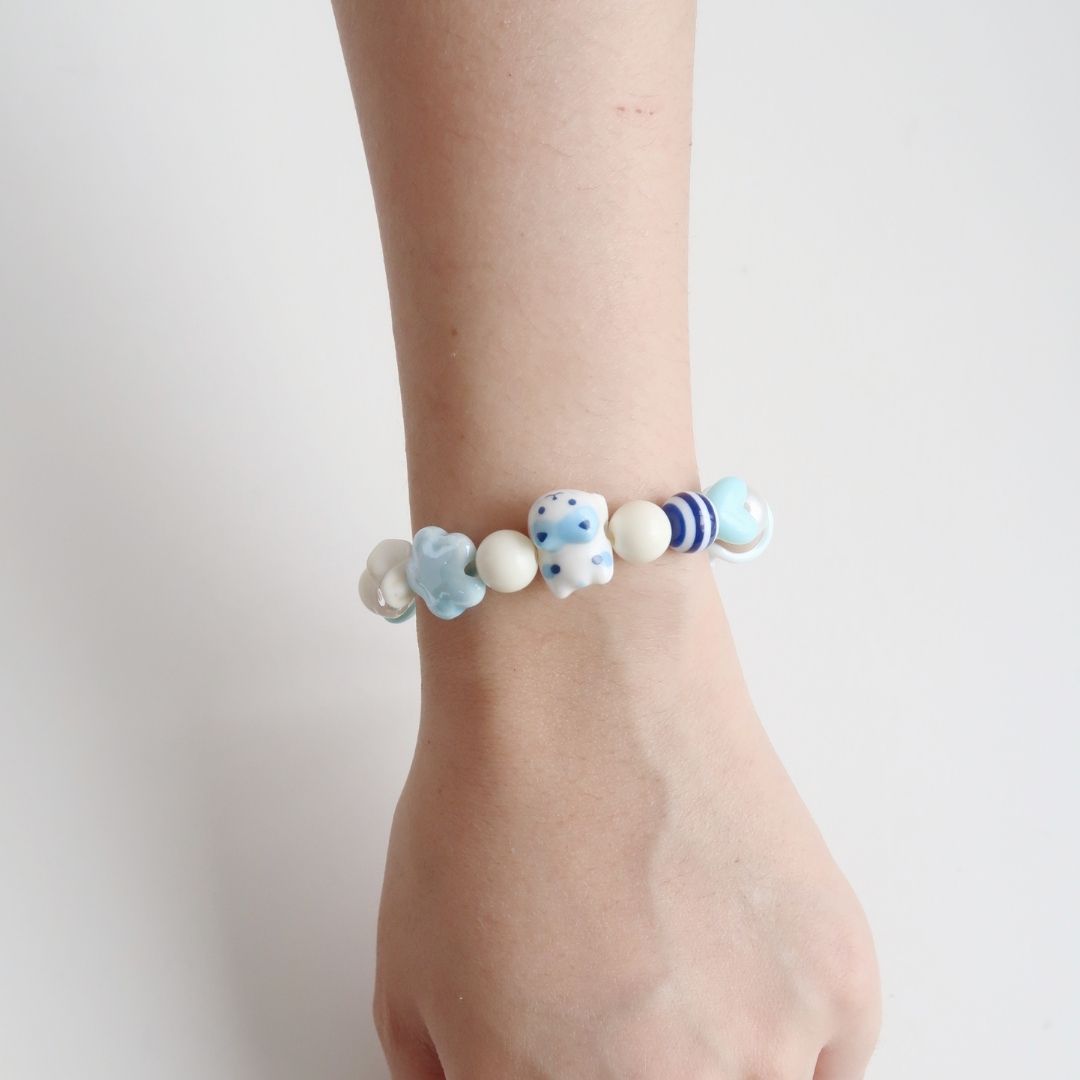 Blue Kitty - Handmade Bracelet