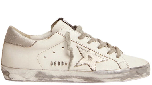 Golden Goose Super Star White Silver Sparkle