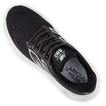 Men's Fresh Foam X 880v15 in Black with NB 103 White and Reflection