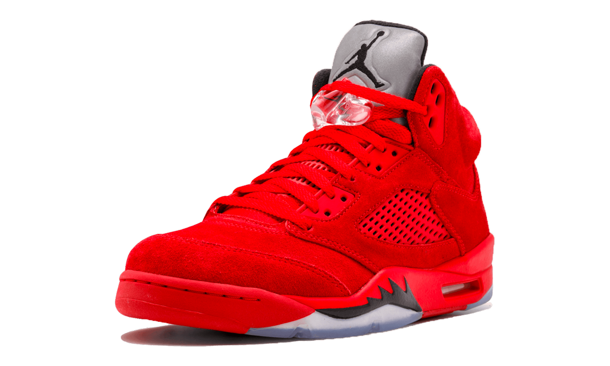 5 Retro "Red Suede" 136027 602