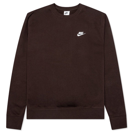 Sportswear Club Fleece Crew - Brown Basalt/White