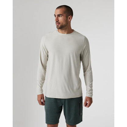 Men's Long Sleeve Strato Tech Tee in Salt Heather