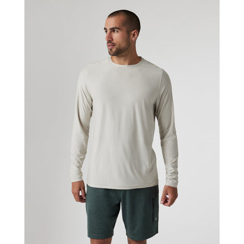 Men's Long Sleeve Strato Tech Tee in Salt Heather