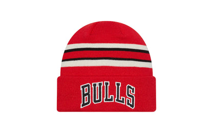 Retro Cuff Knit Chicago Bulls Beanie "Red" 60487289