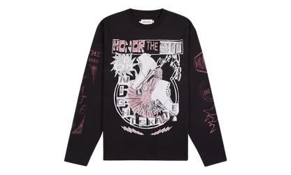 Night Skate Long-Sleeve Tee "Black" HTG250498 BLAC