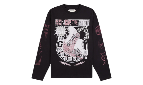 Night Skate Long-Sleeve Tee "Black" HTG250498 BLAC