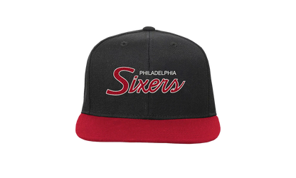 NBA Hardwood Classics Script 2.0 Snapback Cap "Philadelphia 76ers - Black" HHSS3282 P76YYPPPBLCK