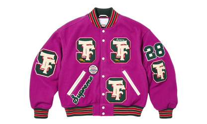 Drill Team Patch Varsity Jacket "FW25 - Magenta" SU27249