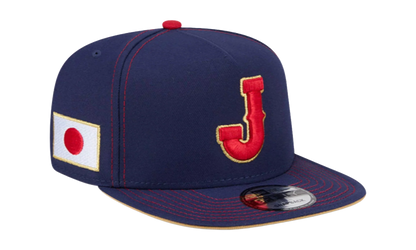 9FIFTY Team Japan 2026 World Baseball A Frame Snapback Hat "Blue" NE394