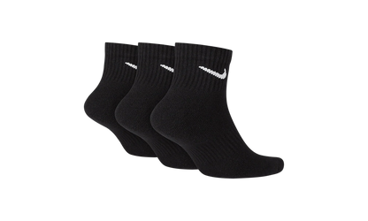 Everyday Cushioned Training Ankle Socks (3 Pairs) "Black / White" SX7667 010