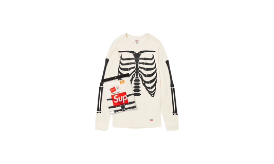 Hanes® Bones Thermal Crew (1 Pack) "FW24 White" SU740