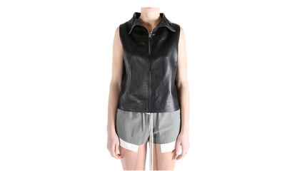 Short Sleeve Tabard in Pelle Top WMNS "Black" RP01F6116 LBY 09