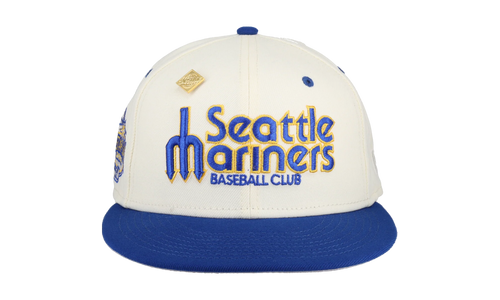 59FIFTY Seattle Mariners 2023 Chrome Collection 2001 All Star Game Fitted Hat "White / Royal Blue" 123451292137