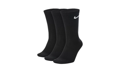 Everyday Lightweight Training Crew Socks (3 Pairs) "Black / White" SX7676 010