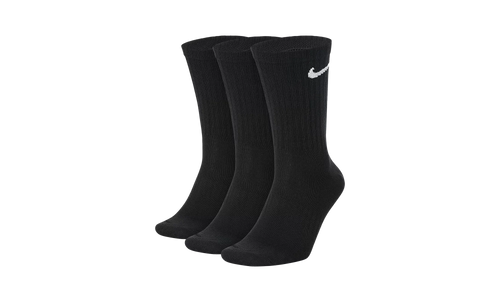 Everyday Lightweight Training Crew Socks (3 Pairs) "Black / White" SX7676 010