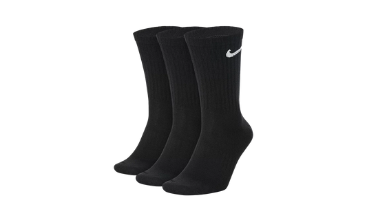 Everyday Lightweight Training Crew Socks (3 Pairs) "Black / White" SX7676 010