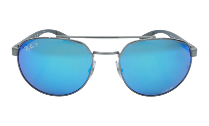 Irregular Polarized Sunglasses "Gunmetal" RB3736CH-004-A1_56