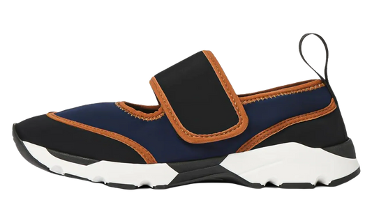 lycra Mary Jane Running Sneakers WMNS "Navy Black Brown" SNZW020602 P7613 ZP081