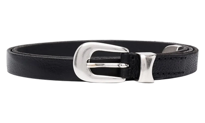 2CM Leather Belt "Black" A2208BBLA