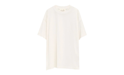 Embroidered Essential Tee "Ivory" 125HO254282F