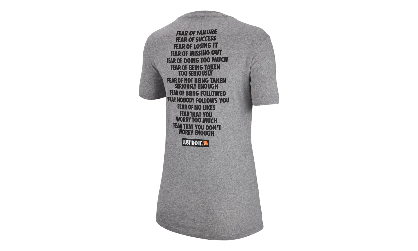 NSW Just Do It T Shirt WMNS "Grey" AR3894 063