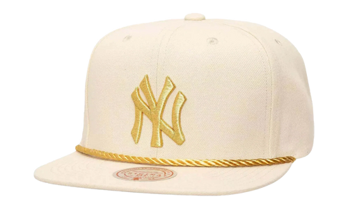 MLB Golden Ivory Snapback Cap "New York Yankees - Off White" HS9027 NYYOFWH