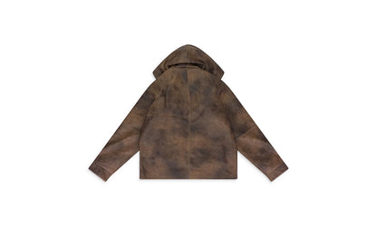 CLASSIC LEATHER JACKET "Green / Brown" WDWMOTW 0031