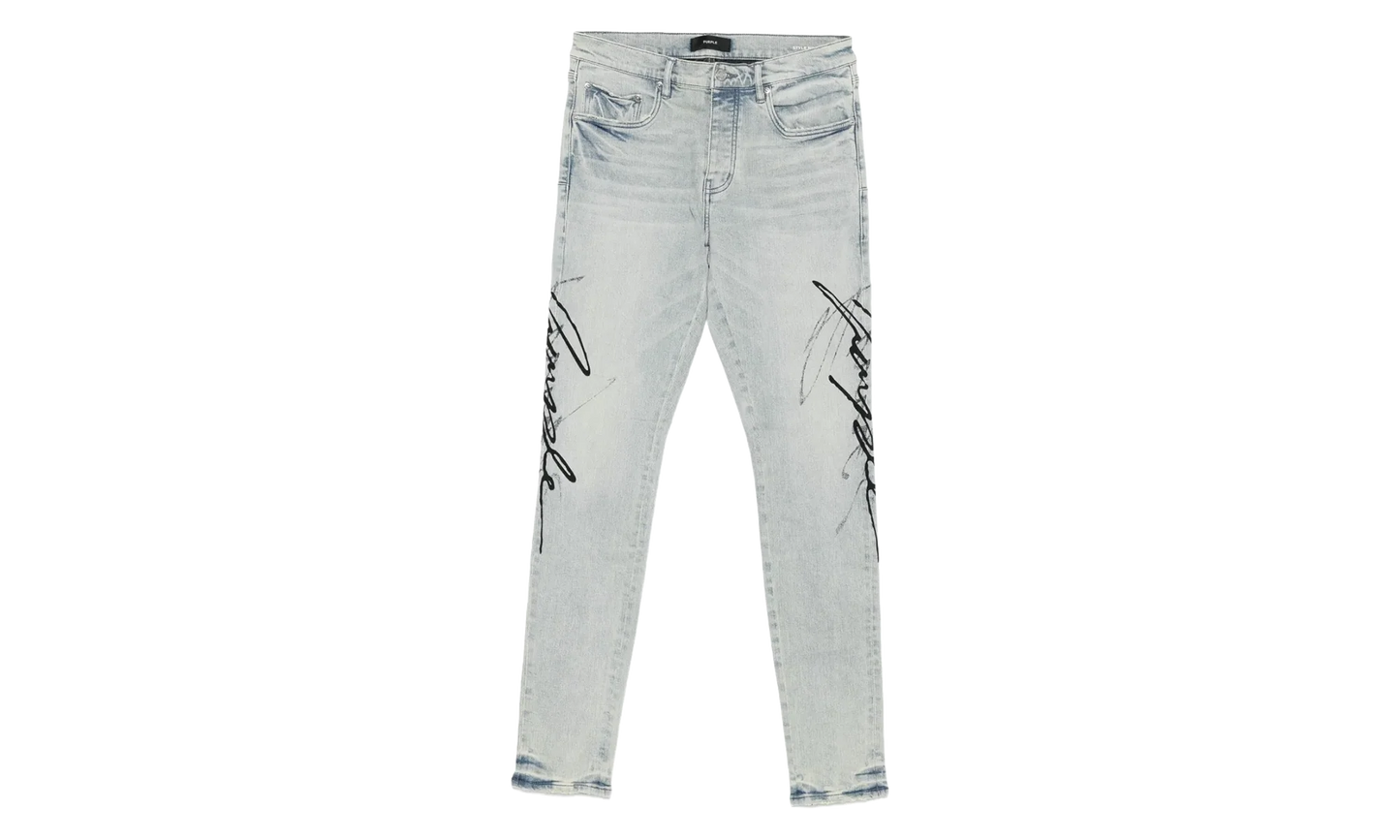 P001 Skinny Double Script Jeans "Blue" P001 SDPL425
