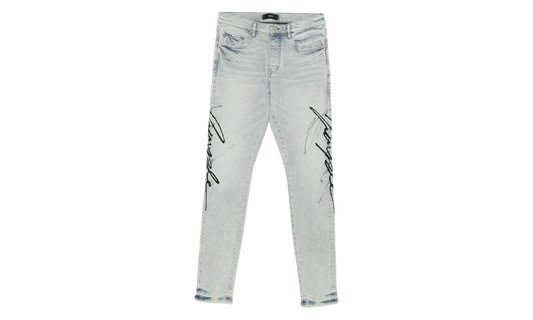 P001 Skinny Double Script Jeans "Blue" P001 SDPL425