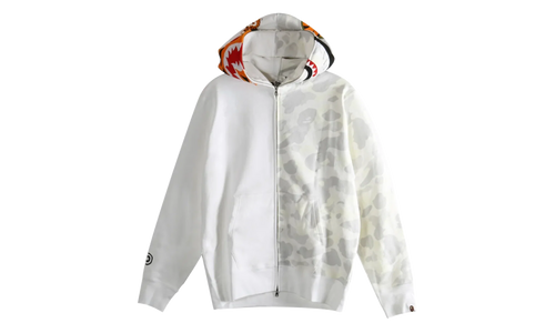 City Camo Tiger Shark Full Zip Hoodie "White" 1L80115009 WHT