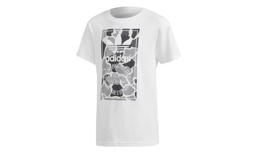Camo Trefoil Tee GS "White / Multicolor" DH2708
