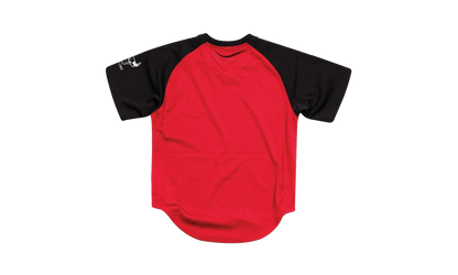 NBA Final Seconds Mesh V-Neck Shirt "Chicago Bulls - Red" BA87OQ CBU R FL3