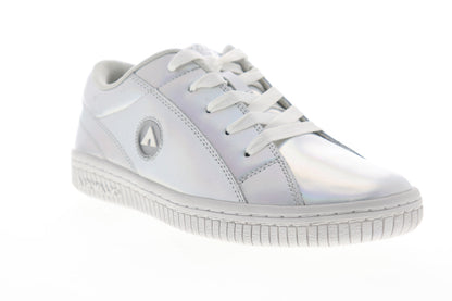 Airwalk The One Pearl AW19863 Mens Silver Gray Leather Skate Sneakers Shoes