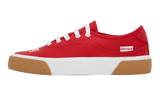 Logo Lace-Up Skater Sneakers "Red/White" PWIC013C99MAT0011001