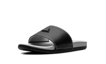 Adilette Comfort Slides "Core Black Silver Metallic" JQ2254