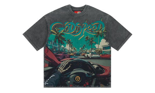 Power Steering T-Shirt "Grey Wash" GS175