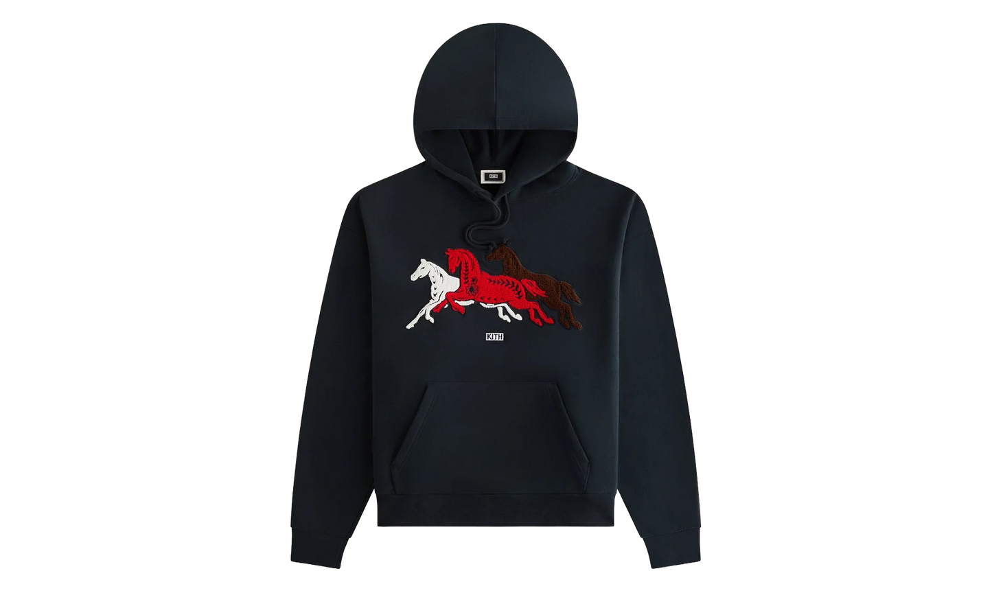 Kith Treats Stallion Nelson Hoodie "Black" kht030225 001