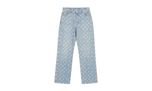 RELAXED-FIT MONOGRAM JEANS "Blue" M AW25 TR 356 01