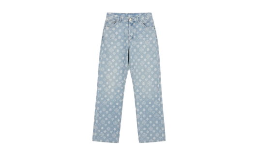 RELAXED-FIT MONOGRAM JEANS "Blue" M AW25 TR 356 01