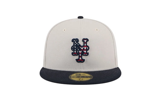 New York Mets Independence Day 2024 59FIFTY Fitted Hat "Grey" 60506382