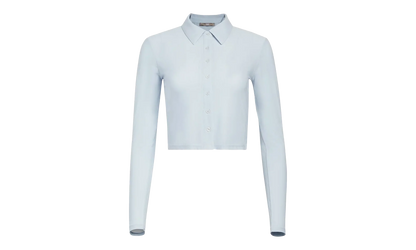 Tori Pointelle Button Up WMNS "Light Blue" KHW030248 469