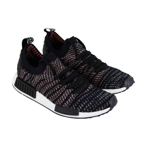 Nmd R1 Stlt Pk B37636 Mens Black Canvas Lace Up Lifestyle Sneakers Shoes