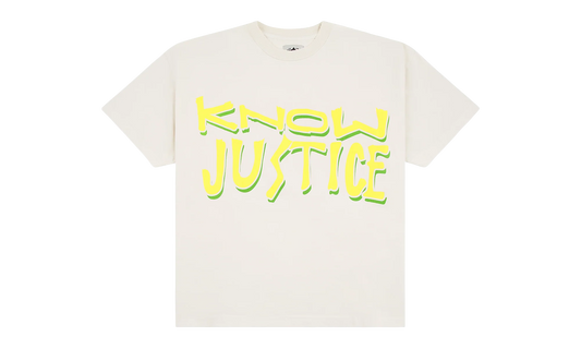 Know Justice Know Peace Tee "White" BAR20