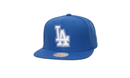 MLB Blurred Vision Snapback Cap "Los Angeles Dodgers - Blue" HHSS7657 LADYYPPPBLUE