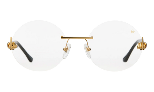 508 Rimless Drill Mount F.U. Edition 24KT "Yellow Gold / Black / Clear" DMMF2 0001 20T3